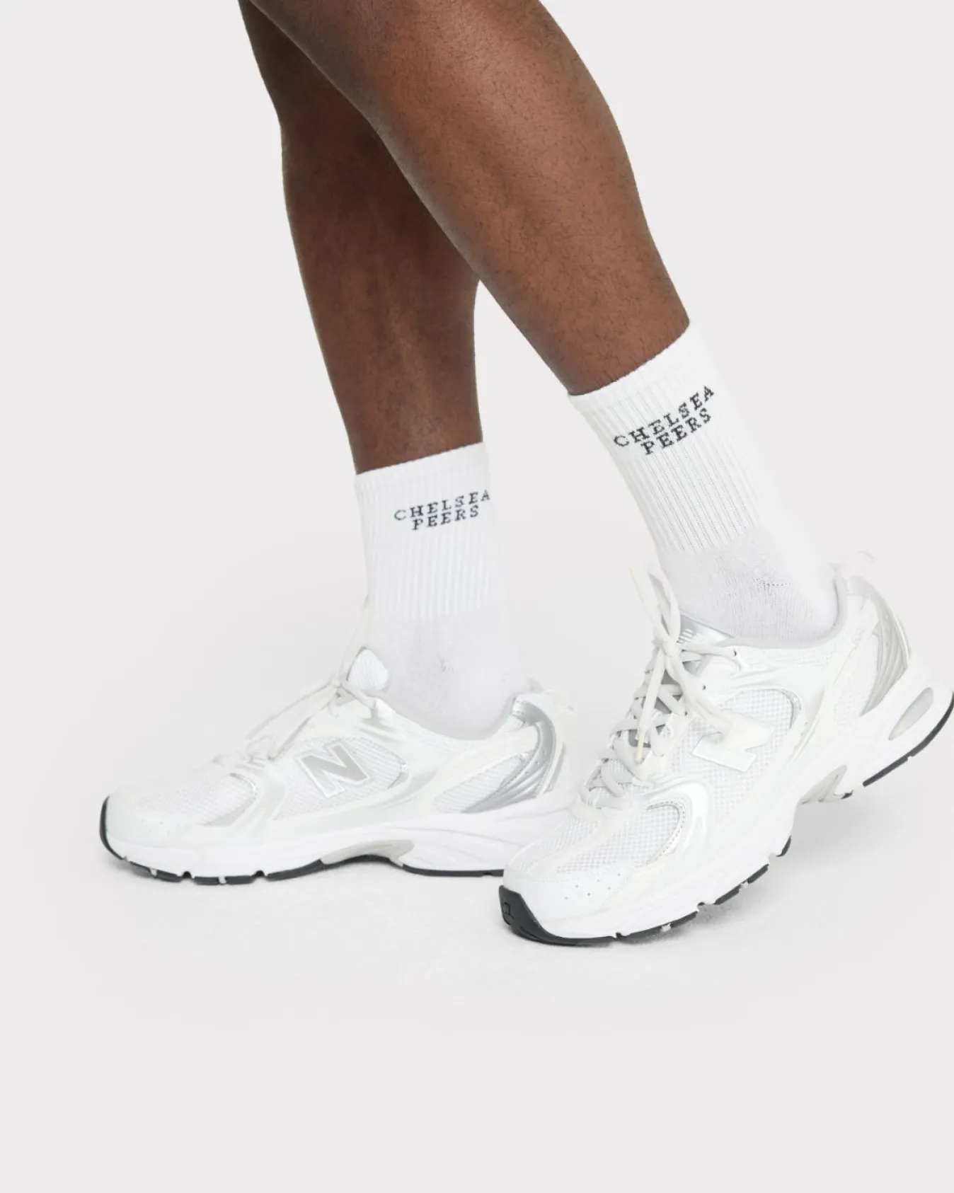 Jacquard Logo Crew Socks