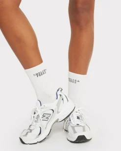 Jacquard Logo Crew Socks