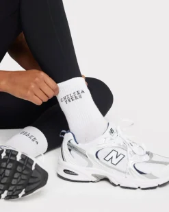 Jacquard Logo Crew Socks