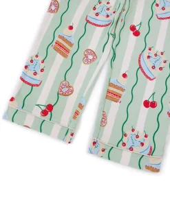 Kids Cake Print Long Pyjama Set