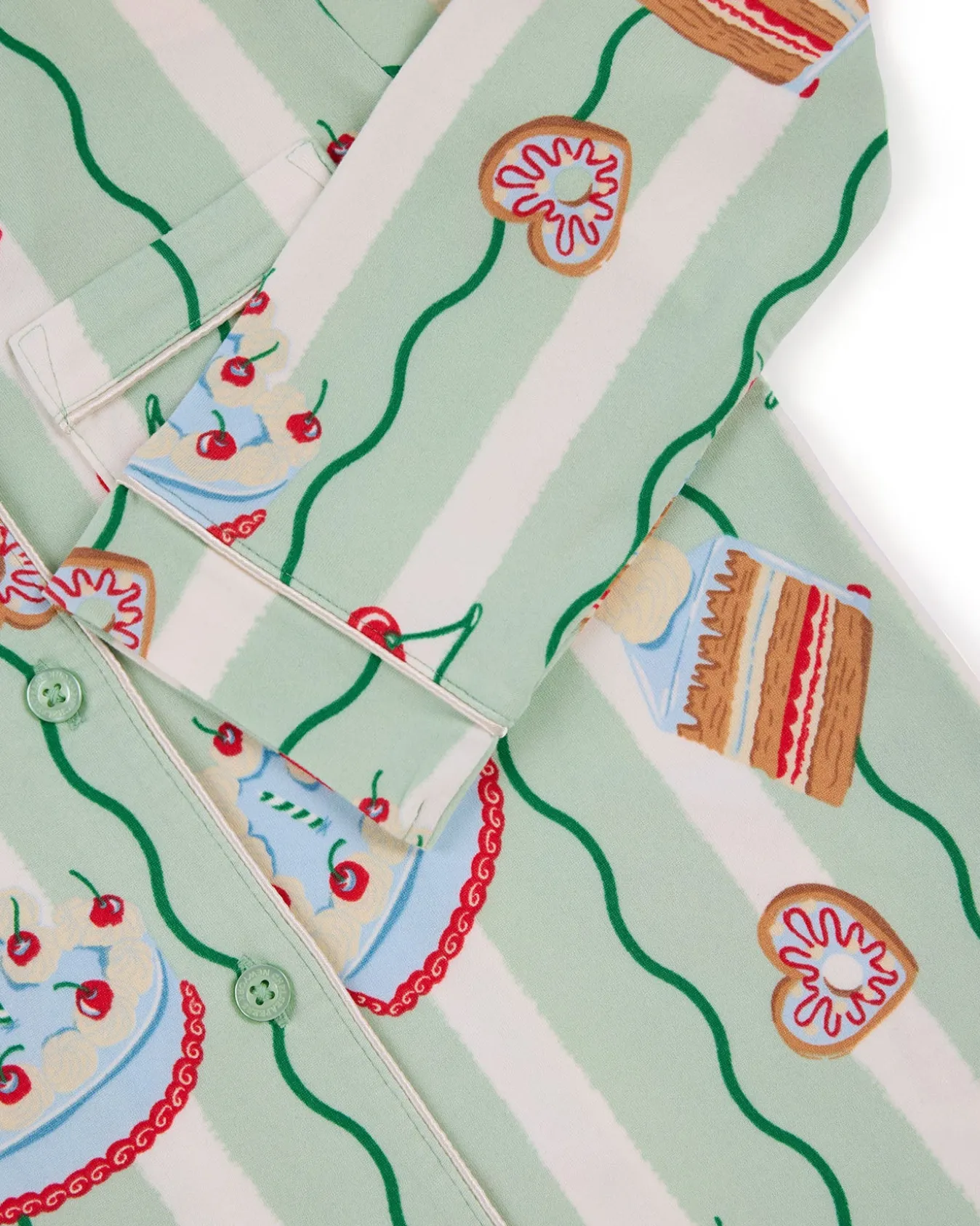 Kids Cake Print Long Pyjama Set