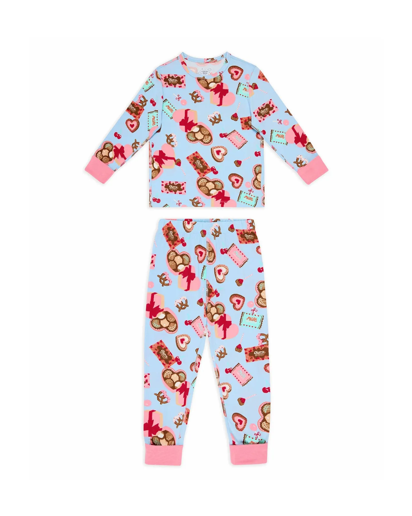 Kids Chocolate Box Print Long Pyjama Set