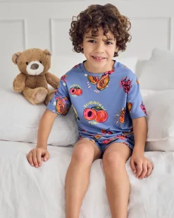 Kids Fruit Party Print Short Pyjama Set