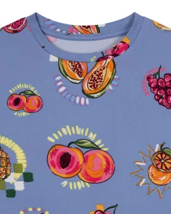 Kids Fruit Party Print Short Pyjama Set
