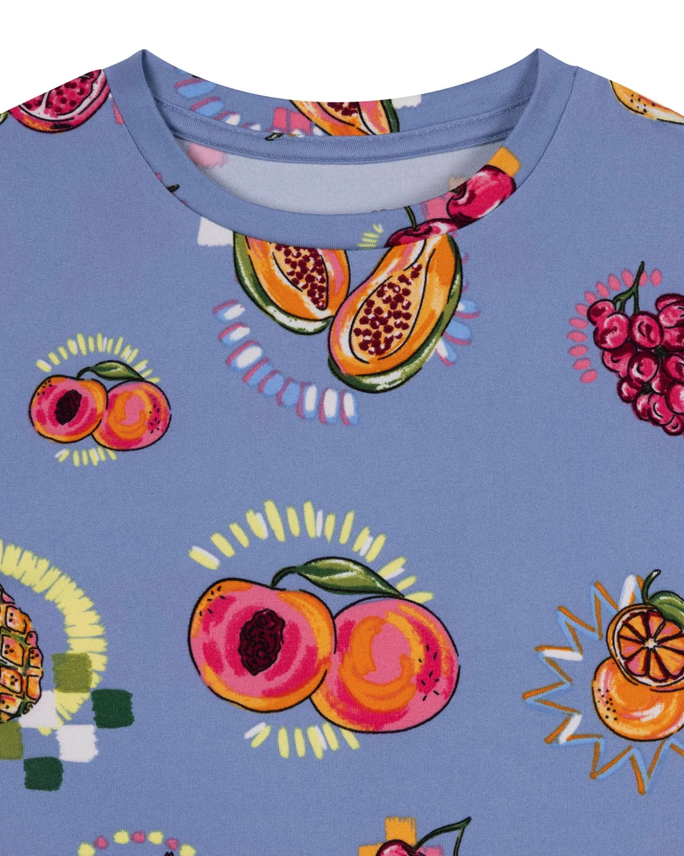 Kids Fruit Party Print Short Pyjama Set