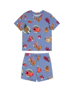 Kids Fruit Party Print Short Pyjama Set