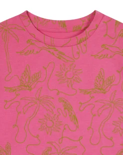 Kids Organic Cotton Fiesta Graphic Print Short Pyjama Set