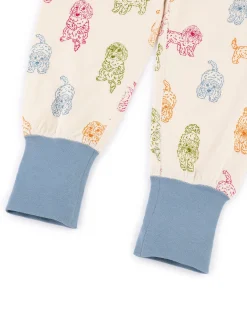 Kids Organic Cotton Rainbow Cockapoo Print Long Pyjama Set