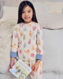 Kids Organic Cotton Rainbow Cockapoo Print Long Pyjama Set