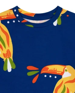 Kids Organic Cotton Toucan Print Short Pyjama Set