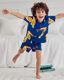 Kids Organic Cotton Toucan Print Short Pyjama Set