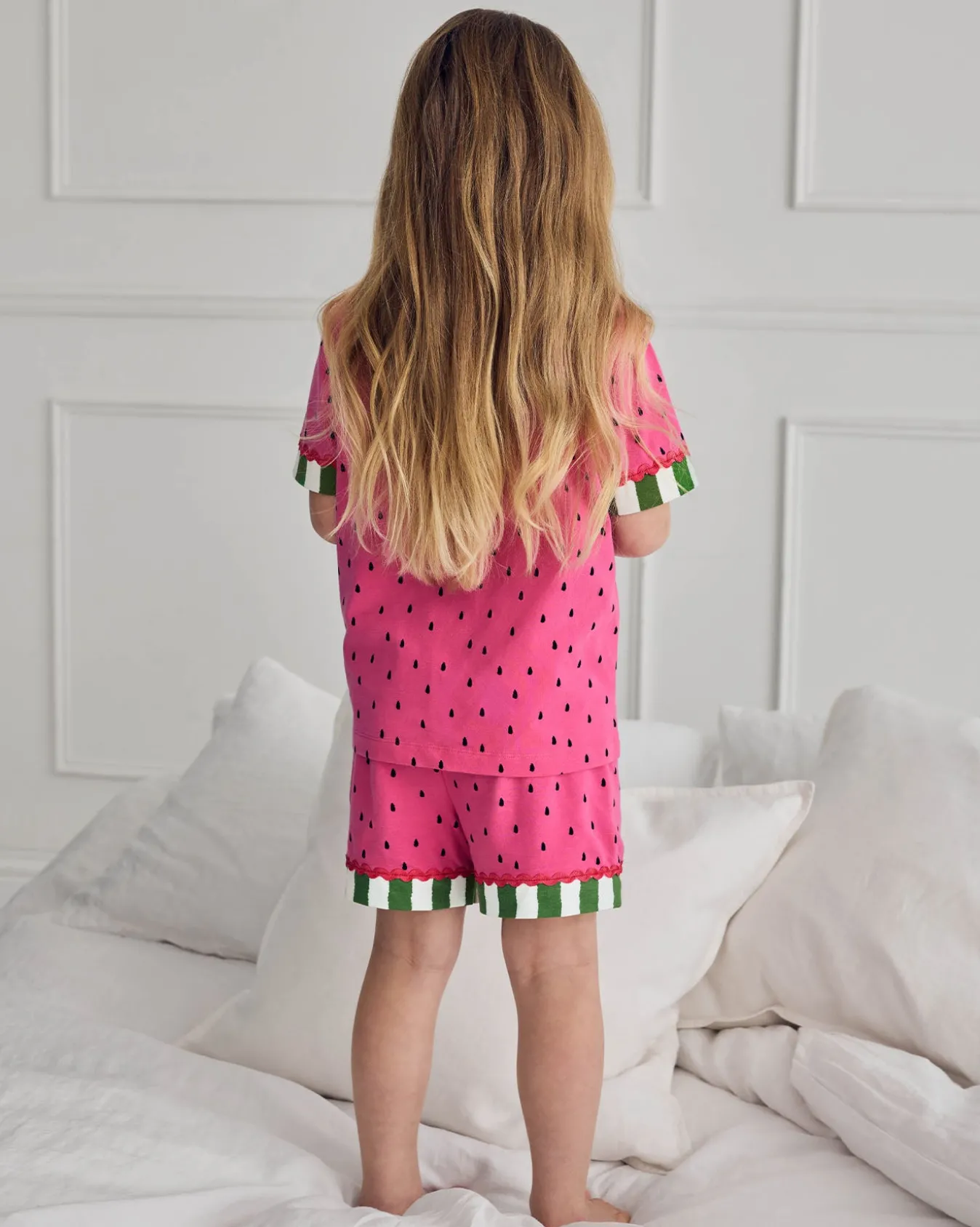 Kids Organic Cotton Watermelon Print Short Pyjama Set