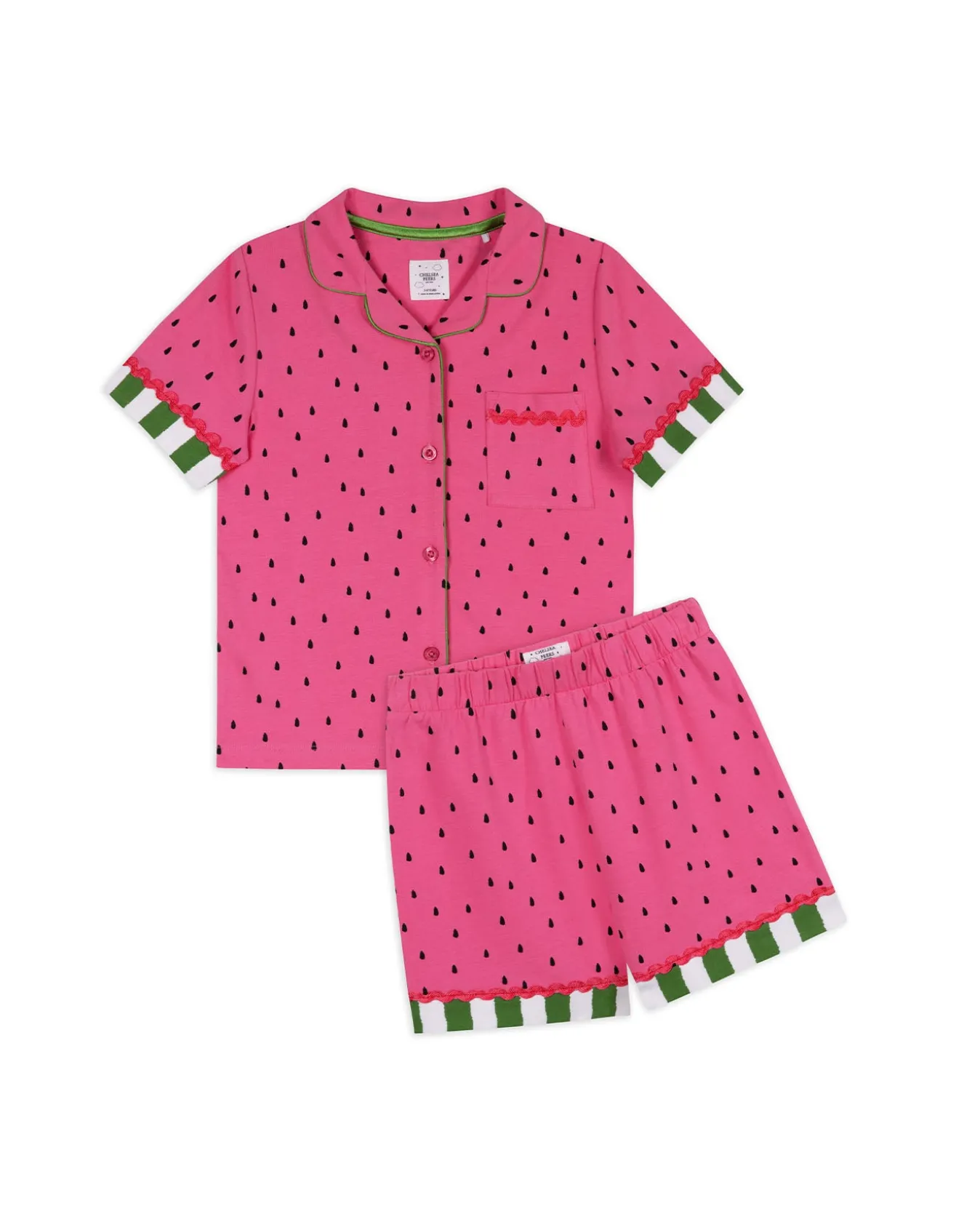Kids Organic Cotton Watermelon Print Short Pyjama Set