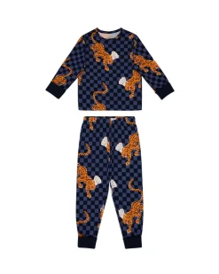 Kids Two Pack Leopard Chef /Mouse Chef Print Long Pyjama Sets