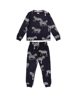 Kids Zebra Print Long Pyjama Set