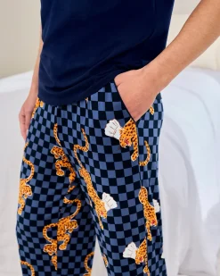 Leopard Chef Print Crew Long Pyjama Set