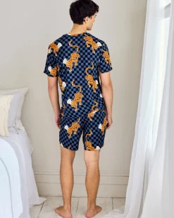 Leopard Chef Print Crew Short Pyjama Set