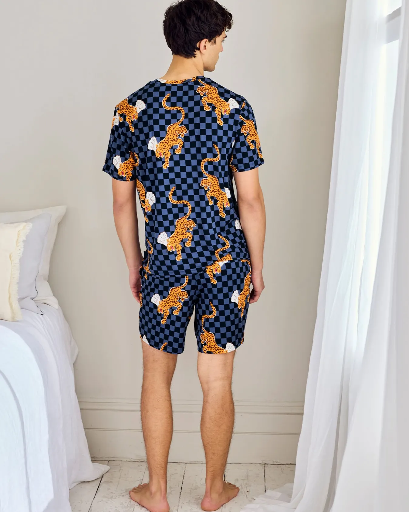 Leopard Chef Print Crew Short Pyjama Set