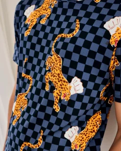 Leopard Chef Print Crew Short Pyjama Set