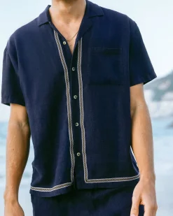 Linen-Blend Riviera Short Sleeve Shirt