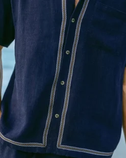 Linen-Blend Riviera Short Sleeve Shirt