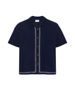 Linen-Blend Riviera Short Sleeve Shirt