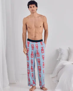 Lobster Print Long Pyjama Bottoms