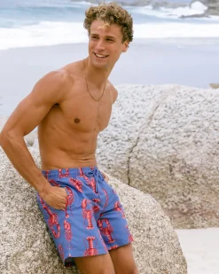 Lobster Print Swim Shorts