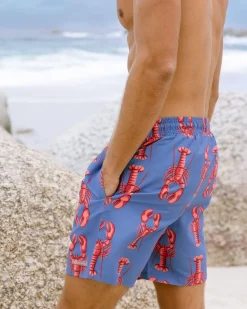 Lobster Print Swim Shorts