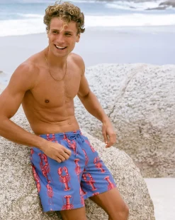 Lobster Print Swim Shorts