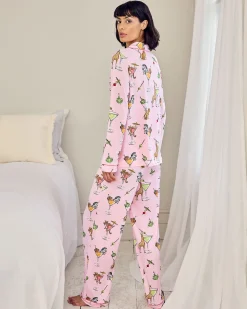 Martini Animals Print Long Pyjama Set