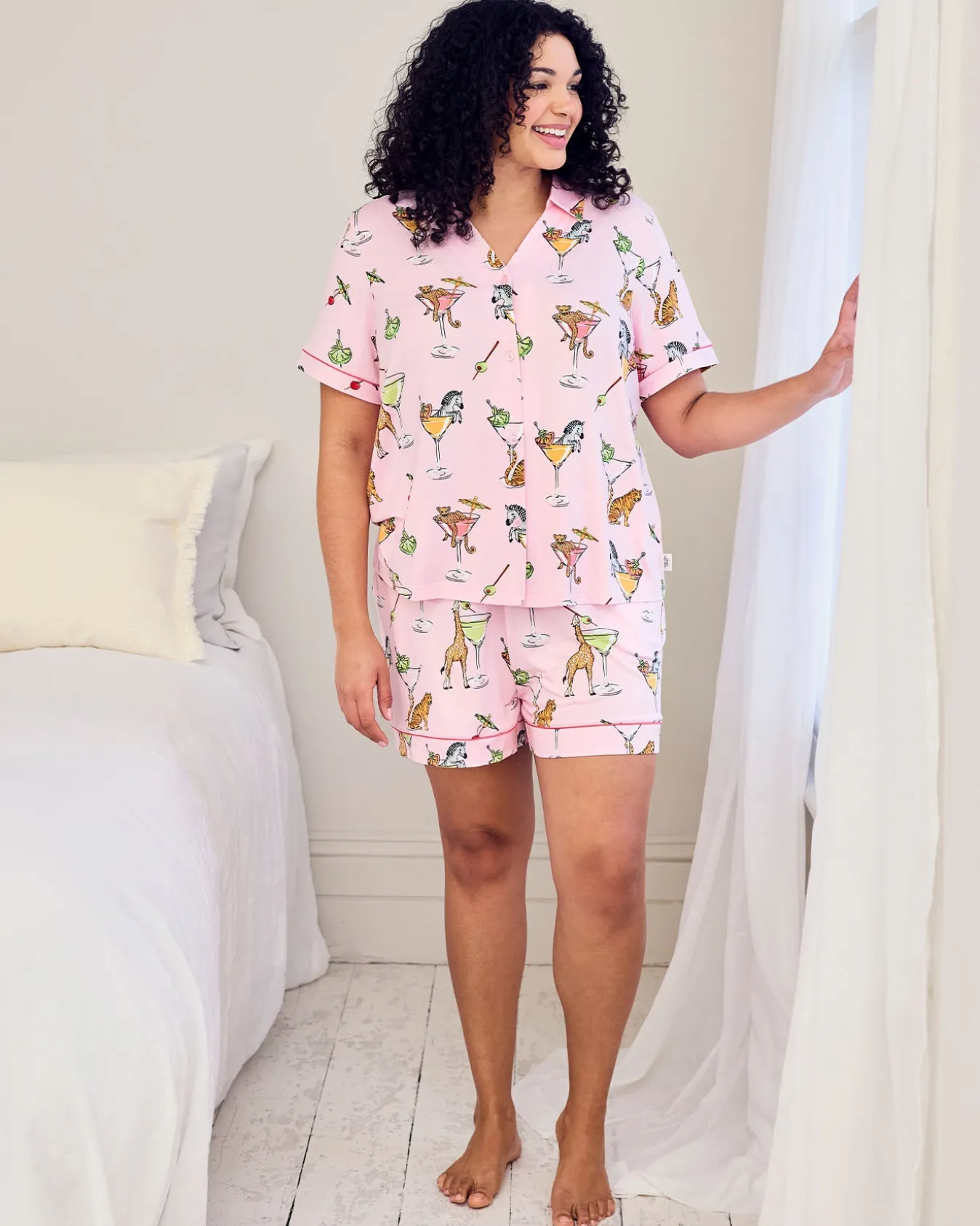 Martini Animals Print Short Pyjama Set