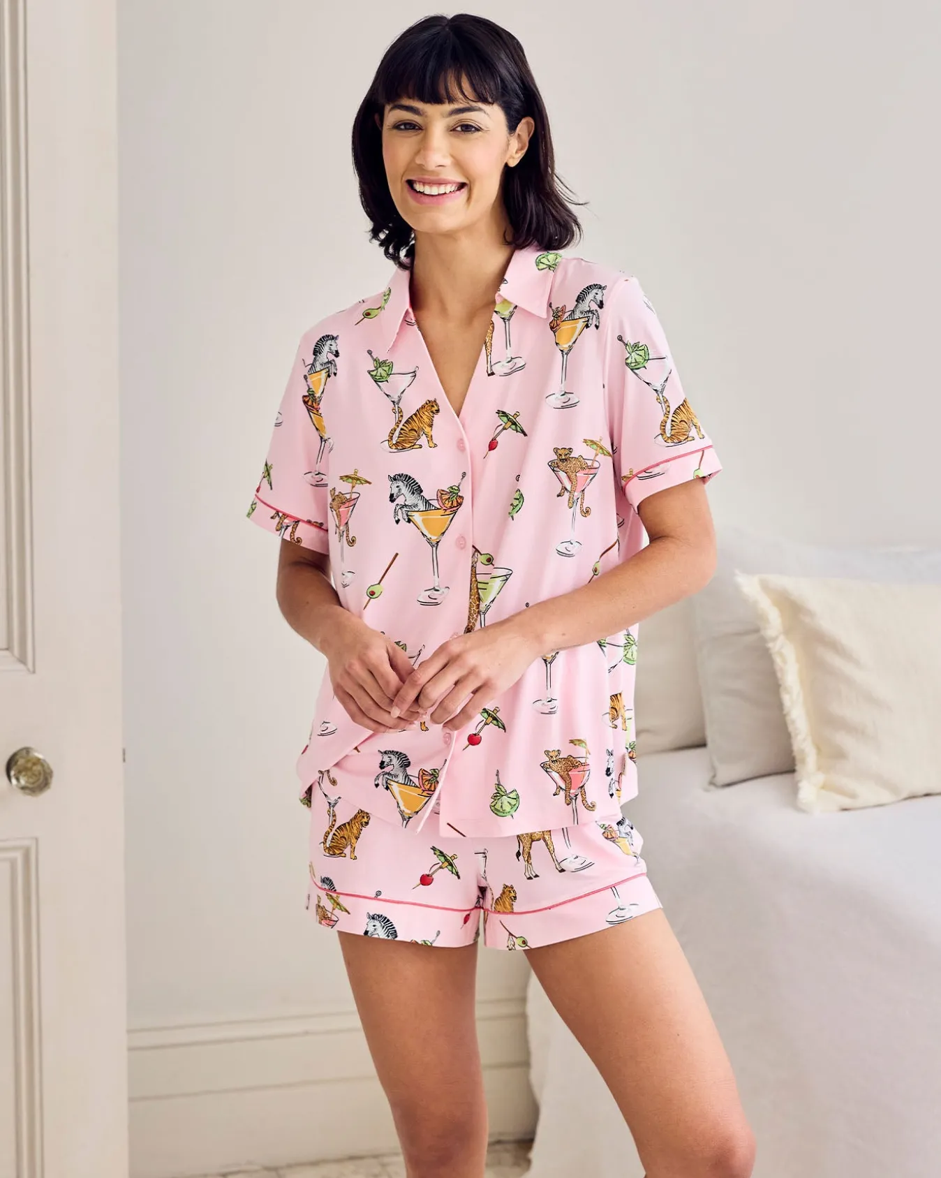 Martini Animals Print Short Pyjama Set
