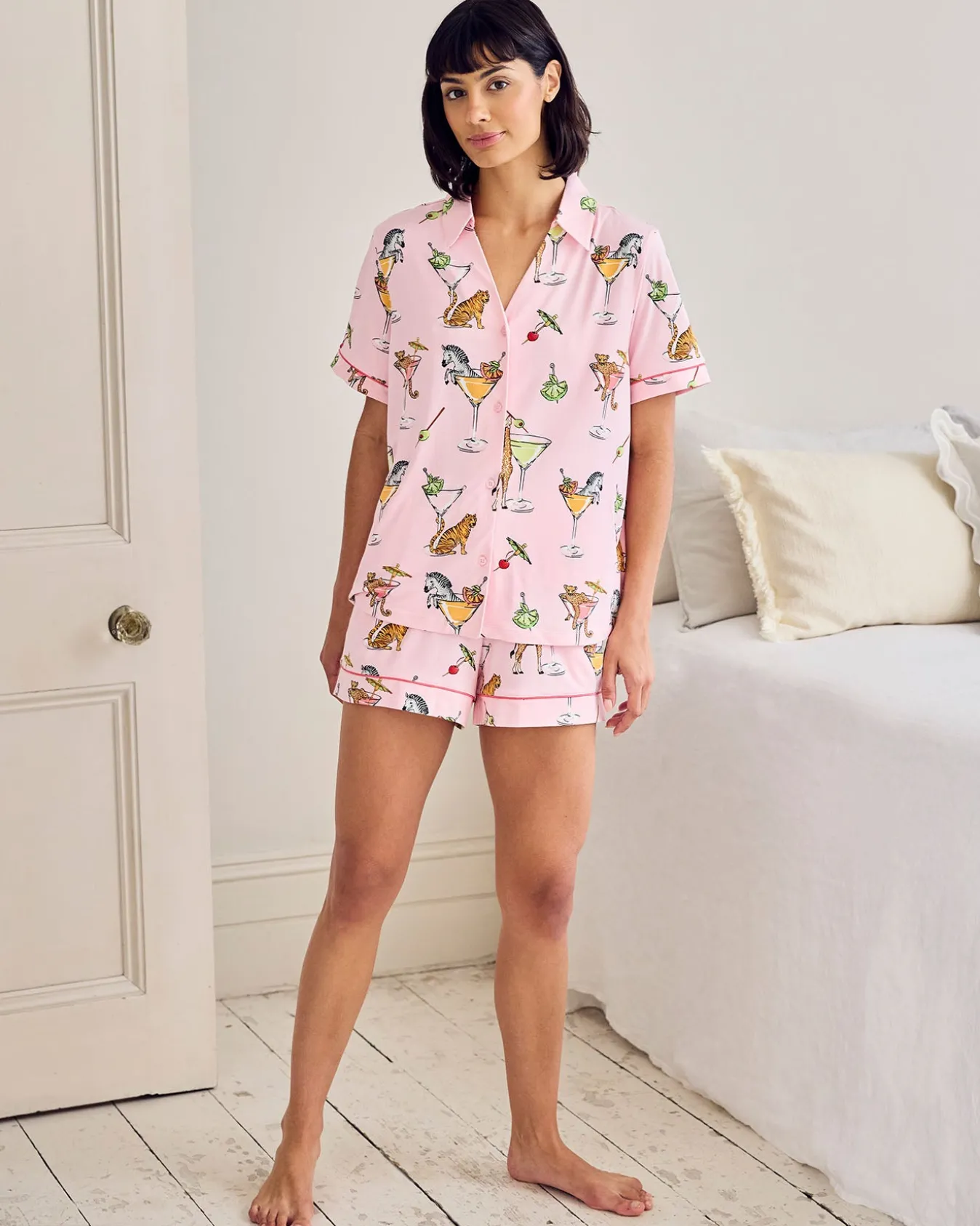 Martini Animals Print Short Pyjama Set