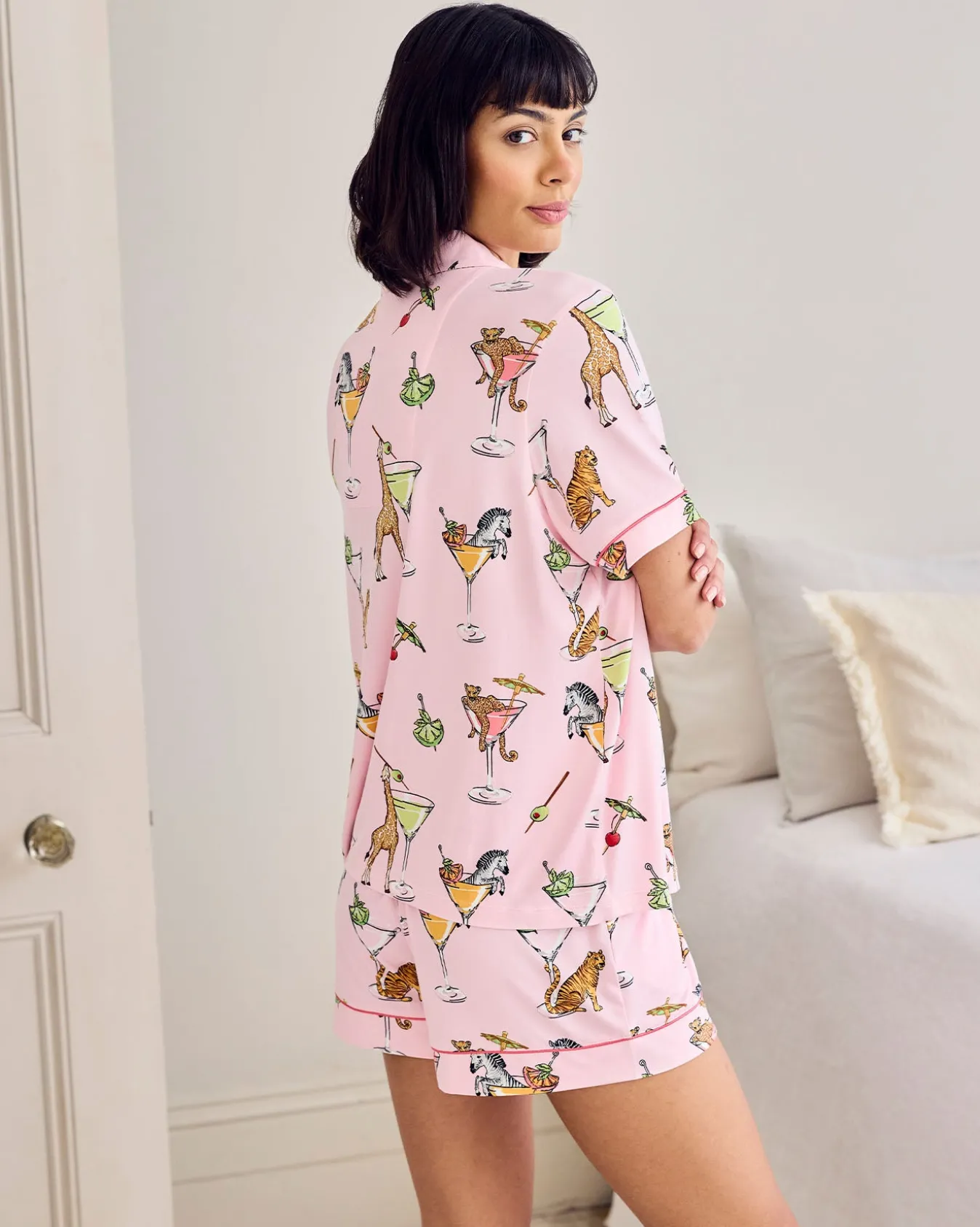 Martini Animals Print Short Pyjama Set