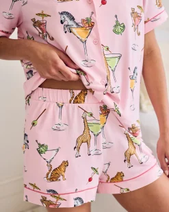 Martini Animals Print Short Pyjama Set