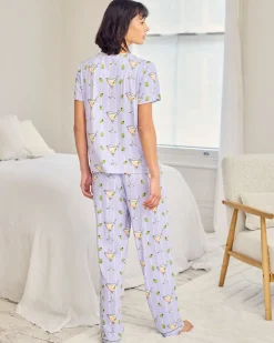Martini & Olive Print Long Pyjama Set