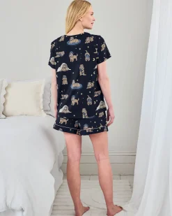 Maternity Cockapoo Snooze Print Short Pyjama Set