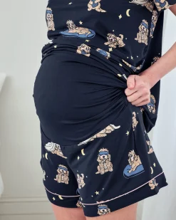 Maternity Cockapoo Snooze Print Short Pyjama Set