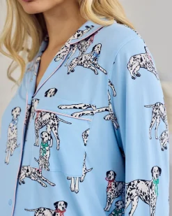 Maternity Dalmatian Dogs Print Long Pyjama Set