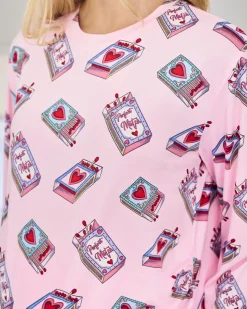 Maternity Perfect Match Print Long Pyjama Set