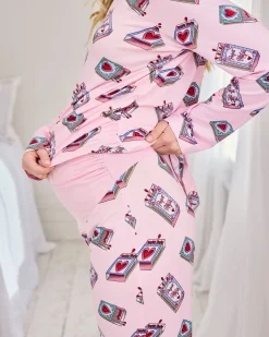 Maternity Perfect Match Print Long Pyjama Set