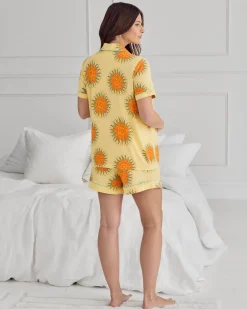 Maternity TENCEL™ Modal Sun Print Short Pyjama Set