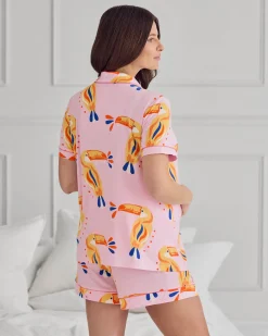 Maternity TENCEL™ Modal Toucan Print Short Pyjama Set