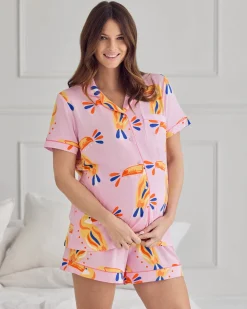 Maternity TENCEL™ Modal Toucan Print Short Pyjama Set