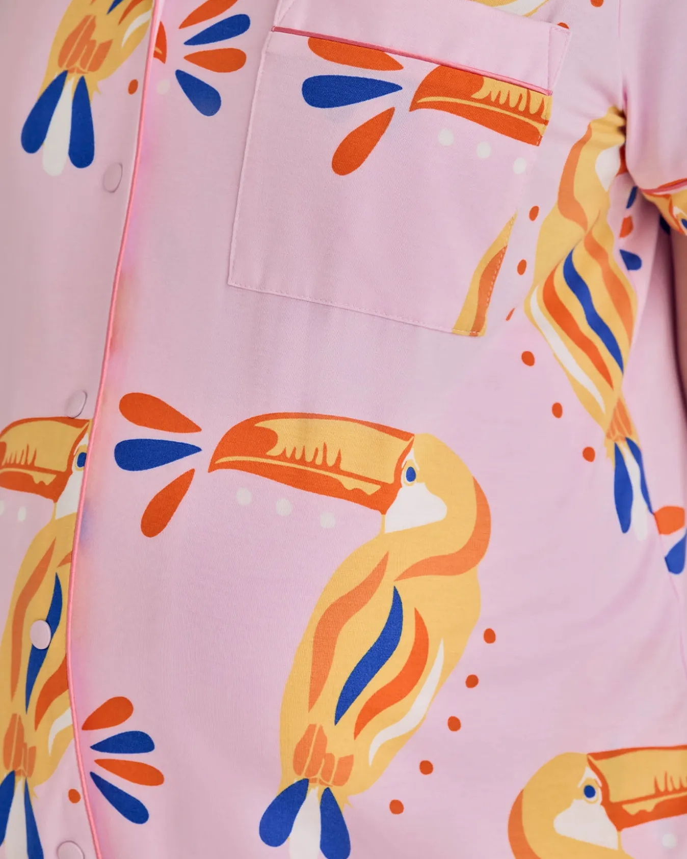 Maternity TENCEL™ Modal Toucan Print Short Pyjama Set