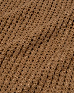 Metallic Knit Short Sleeve Shirt