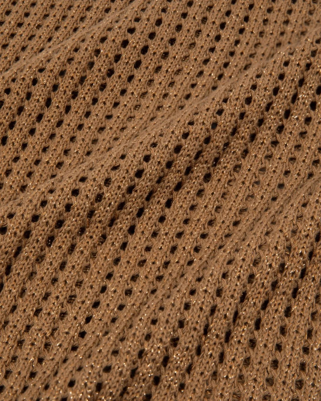 Metallic Knit Short Sleeve Shirt
