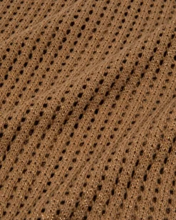 Metallic Knit Wide Leg Trousers
