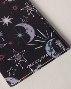 Mystic Moon Print Hardback Lined Notebook